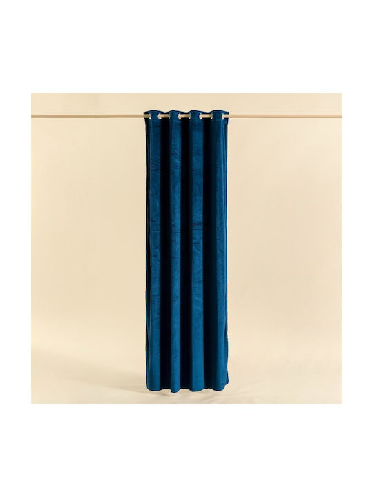 Easy Home Curtain with Grommet Cornet Blue 20.00.12768 140x260cm