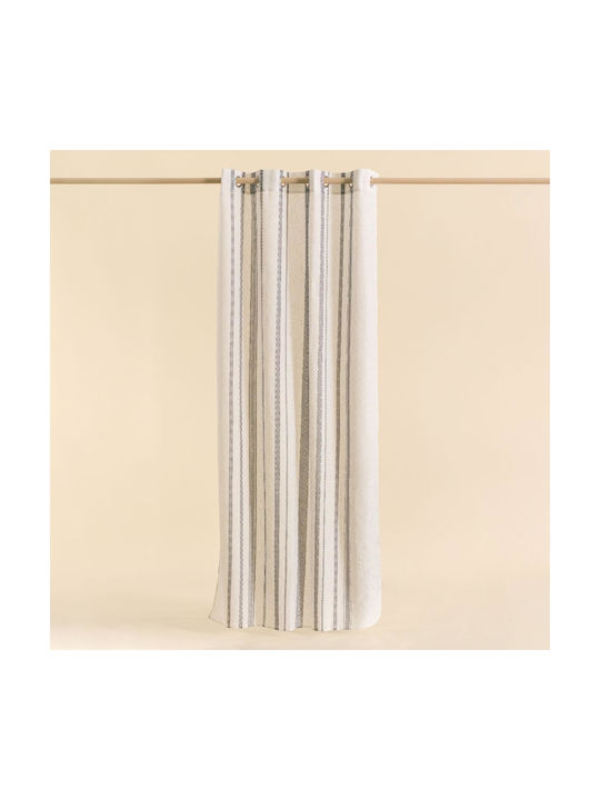 Easy Home Vorhang mit Grommet Dollu Beige 140x260cm