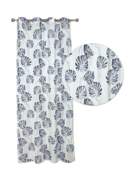 Das Home Curtain with Grommets 2177 Gray 140x260cm