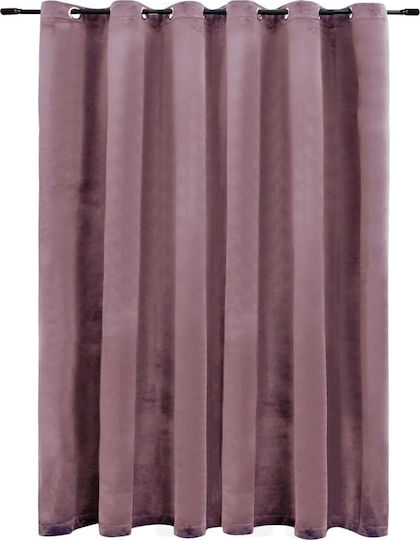 vidaXL vidaXL Vorhang mit Grommets Rosa 290x245cm