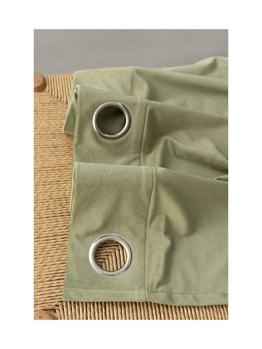 Palamaiki Curtain with Grommet Caldo Olive 140x260cm