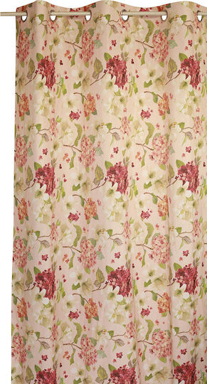 Decocraft Floral Flower με Τρουκς Σομόν 140x260εκ.