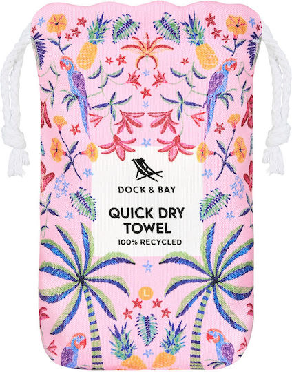 Dock & Bay Cabana Πετσέτα Microfiber Σώματος Ροζ 160x90εκ.