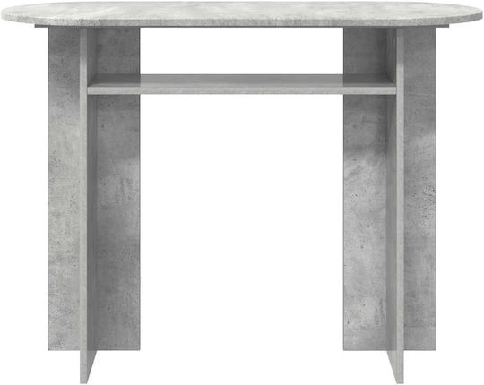 Wooden Console Table Concrete Gray L100xW39.5xH75cm