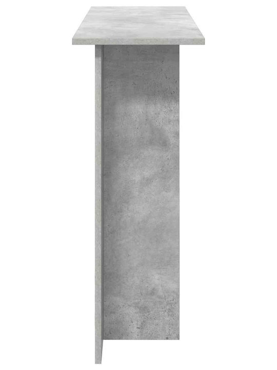 Wooden Console Table Gray Concrete L100xW30xH75cm