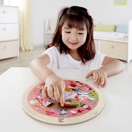 Lemnos Puzzle pentru Copii Jobs Roundabout Locuri de muncă diverse Hape