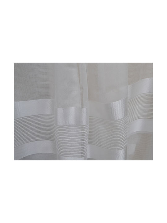 Saray Home Перде с Плик с Писалка Бяло 140x280см