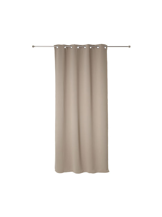 Set Perdele Opace Cu Capse Odelie Bej 135x240cm