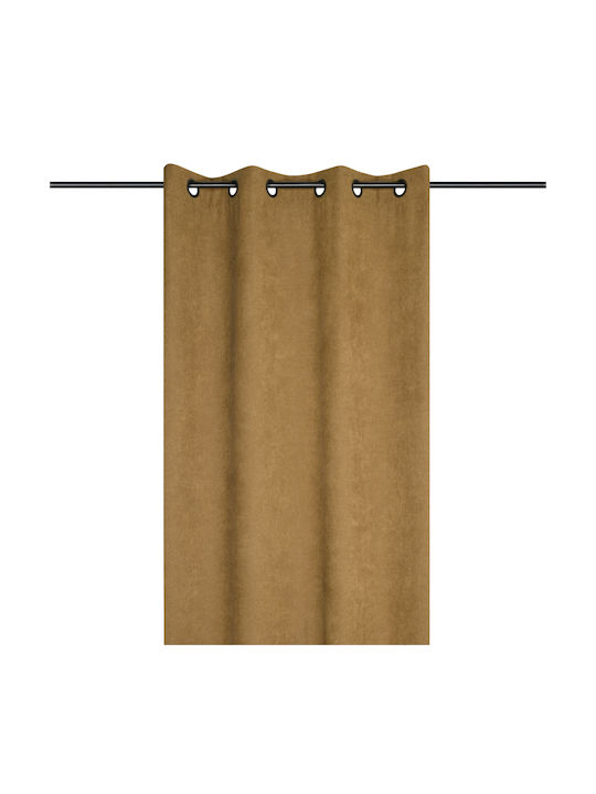 Curtain with Grommets Dandy Brown 140x260cm