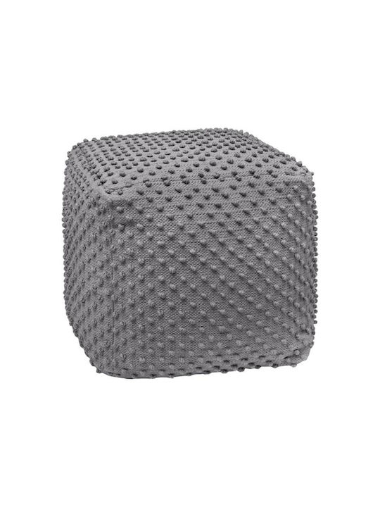 Πουφ Σκαμπό Αδιάβροχο Fl481 Γκρι Χρώμα 45x45x45cm