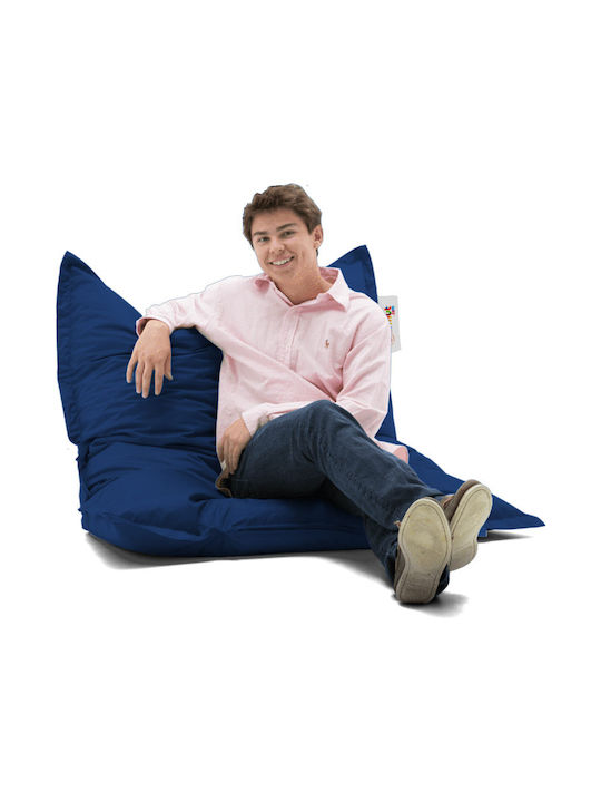 Fotolii Puf Bolster Impermeabil Albastru Închis 100x100cm