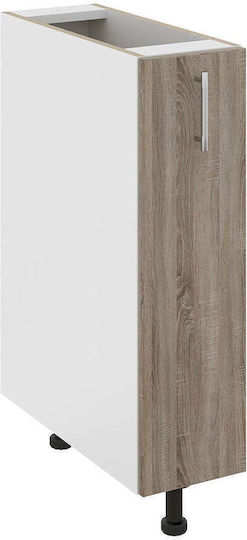 Jolly Επιδαπέδιο Ντουλάπι με Πάγκο Εργασίας Dark Sonoma Oak/white 20x50x80εκ. Jolly Επιδαπέδιο Ντουλάπι με Πάγκο Εργασίας Dark Sonoma Oak/white 20x50x80εκ.