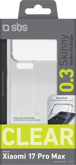 SBS Skinny Cover Back Cover Σιλικόνης Διάφανο (Xiaomi 17 Pro Max)