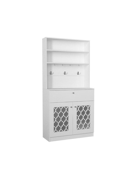 Στήλη Κουζίνας Axel 90x37x183.6cm Λευκό