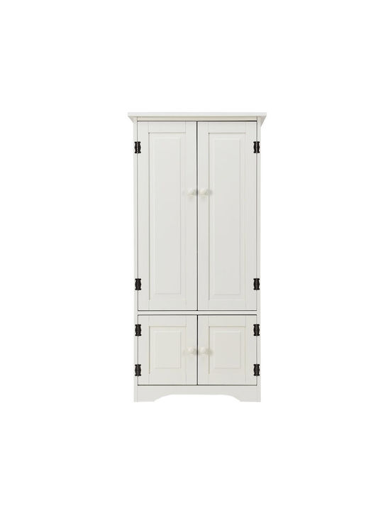 Στήλη Κουζίνας Λευκό 59x31x123εκ.