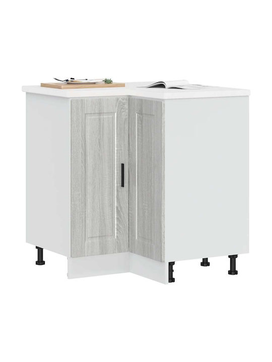 Dulap de Colț pardoseală Gray Sonoma 75.5x75.5x81.5buc