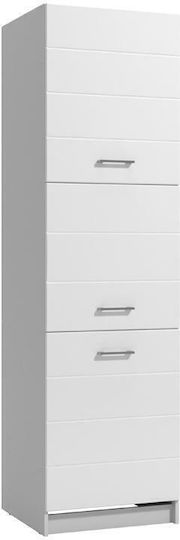 Επιδαπέδιο Ντουλάπι Diva 60x57.5x214.5cm Λευκό
