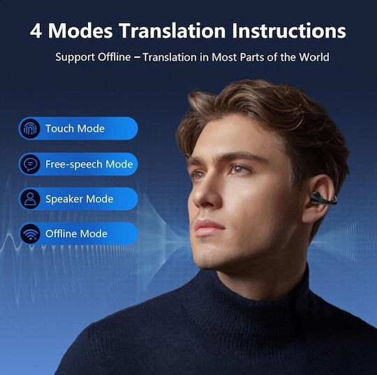 ObaStyle MLK+ Q71 Open Ear Bluetooth Handsfree Ακουστικά Μπεζ