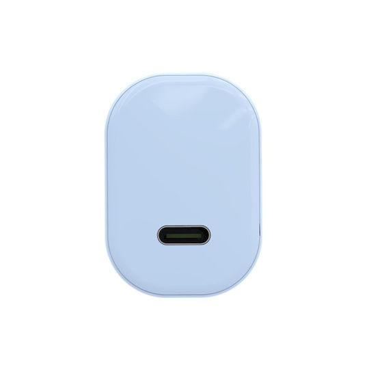 T'nB Φορτιστής GaN με Θύρα USB-C και Καλώδιο USB-C - USB-C 30W Power Delivery Μπλε (CHPDTC30)