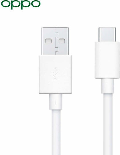 Realme Cablu USB 2.0 USB-C Masculin - USB-A Alb 1m DL143