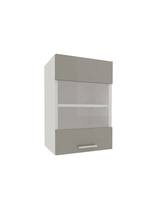 Superior Dulap Suspendata cu Blat de Lucru Glossy Gray/white 40x30x60buc