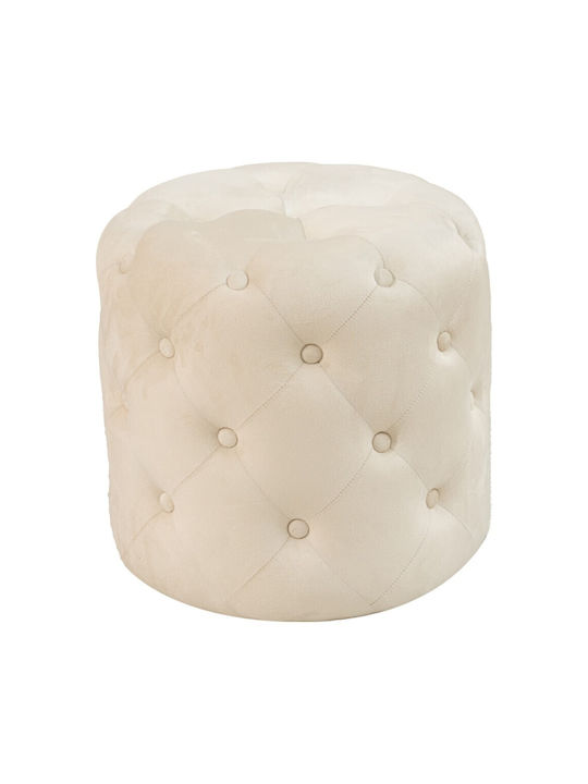 Bean Bag Stool Poof Seval Cream 49x49x47cm