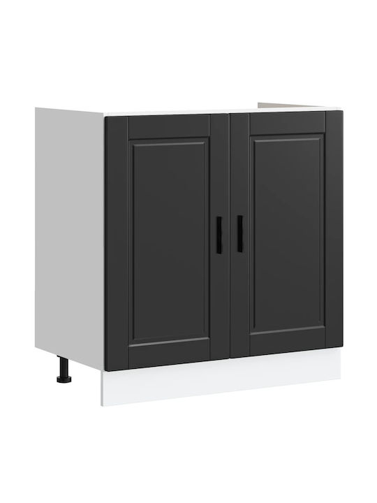 Sink Cabinet Black 80x46x81.5pcs