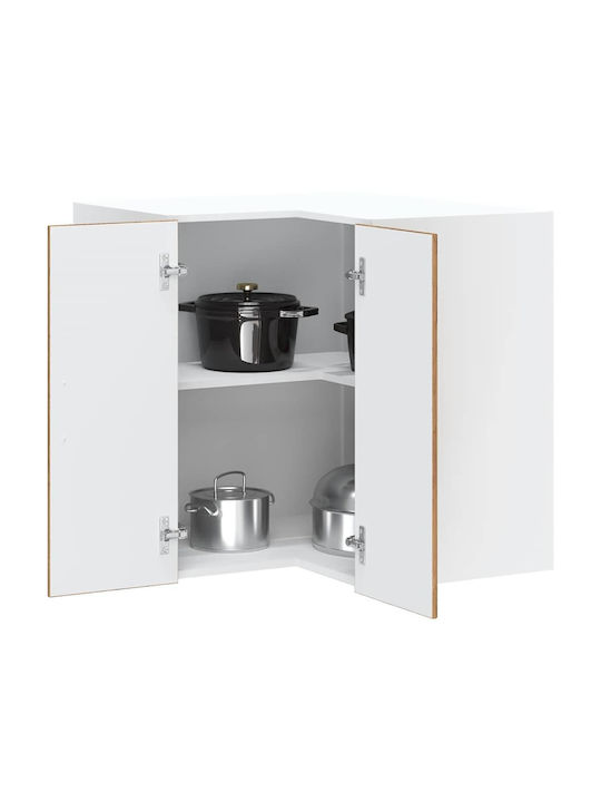 Porto Eckschrank Wand Coffee 57x57x60cm