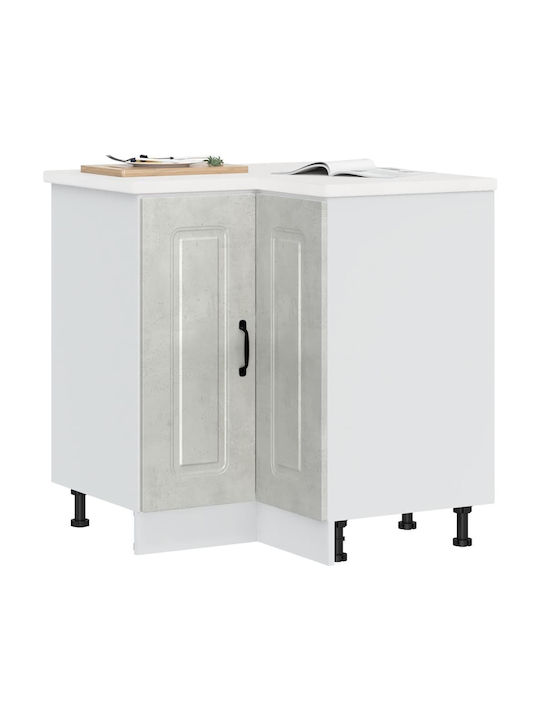 Eckschrank Boden Grey Concrete 75.5x75.5x81.5cm