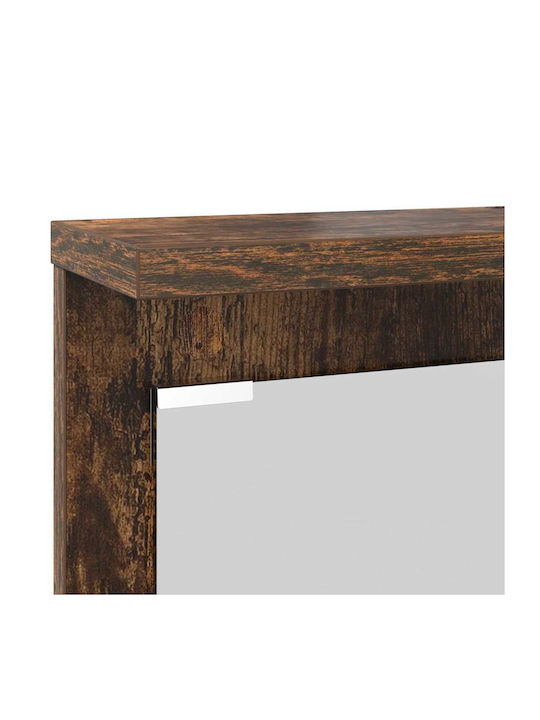 Eingangsmöbel mit Spiegel & Garderobe Smoked Oak 84x10x80cm