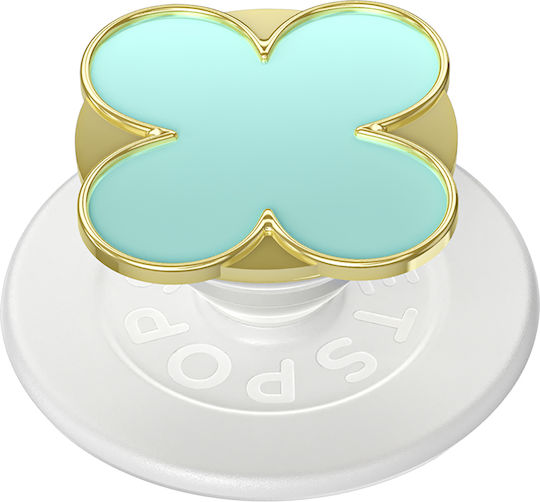 Popsockets Smartphone Popgrip Premium Enamel Clover Pattern Solid Fixing Green