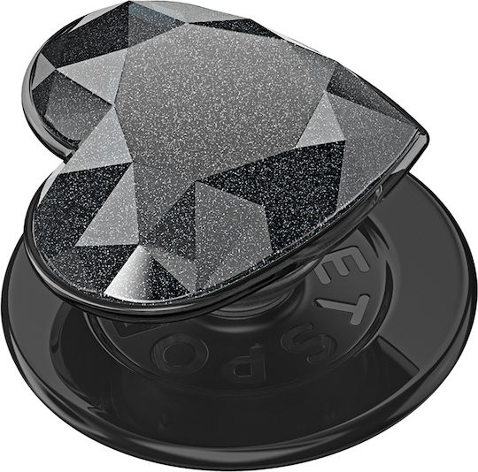 Popsockets Smartphone Popgrip Premium Magsafe Stand Selfie Efect Cristal Negru
