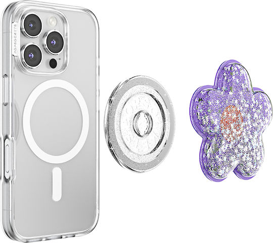Popsockets Smartphone Popgrip Premium Magsafe Glitter Star Effect Lavender