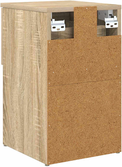 Nachttische Holz Beiges 2Stücke 29x31.5x49cm
