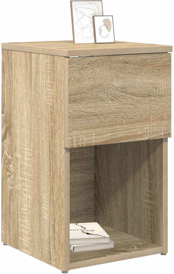 Nachttische Holz Beiges 2Stücke 29x31.5x49cm