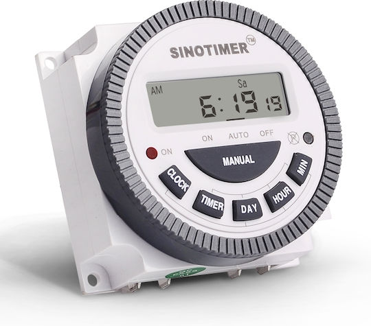 Digital Relay Timer Sinotimer Timer Switch Programmable 230v 30a Tm619sh2-30d