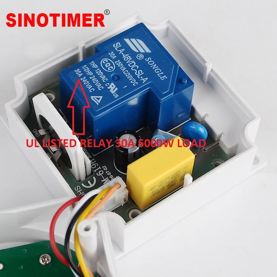 Digital Relais Timer Sinotimer Timer Schalter Programmierbar 230v 30a Tm619h2-30d