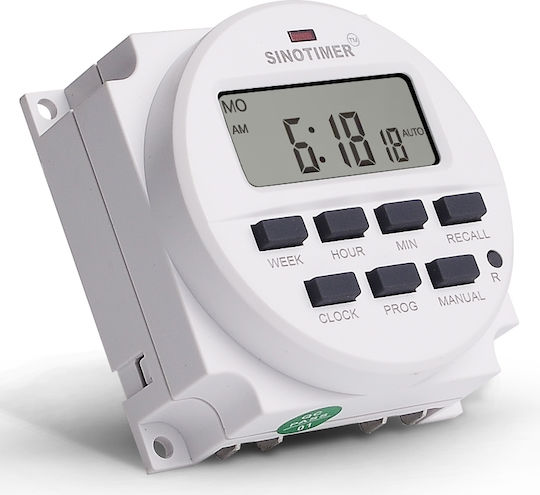 Дигитален Релеен Таймер Sinotimer Програмируем Превключвател Таймер 230v 16a Tm618n-2