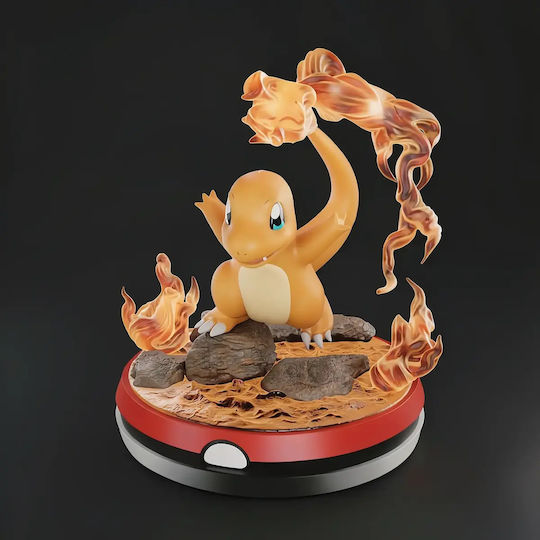 Φιγούρα Charmander Pokemon 004 3d Εκτυπωμένη-7 6 Cm 1:24