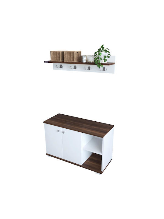 Furaha Entry Furniture with Shoe Rack 90x33x52.2cm