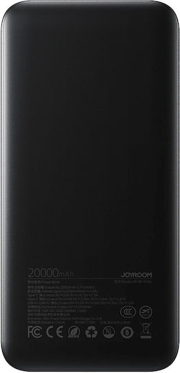 Joyroom JR-PBF14 Pro Power Bank 20000mAh 22.5W with 2 USB-A Ports and USB-C Port Black
