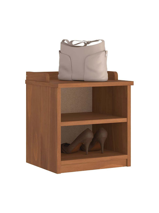 Entry Furniture with Shoe Rack & Bench Coffee 45x40x50cm