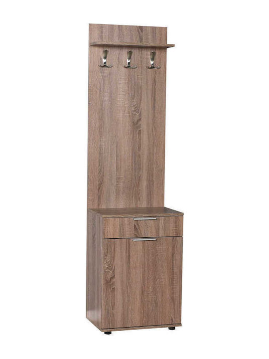 Mobilier de Intrare cu Cuier & Dulap pentru Pantofi Latte 52x36x187buc