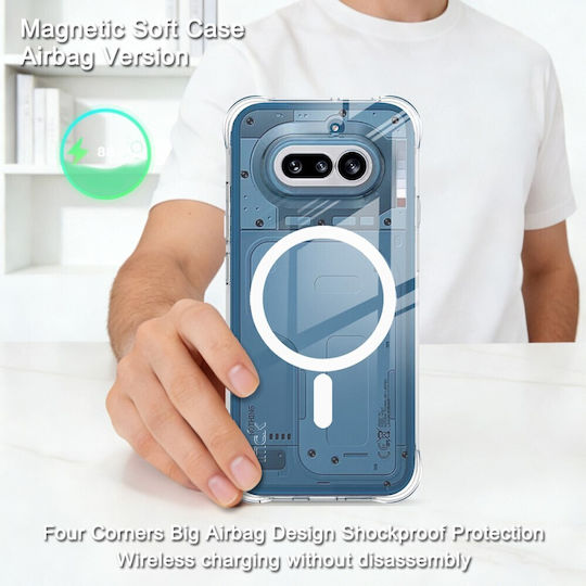 Imak Buffer Rückseite Umschlag Rückseite Silikon Transparent (Nichts Phone (4a))