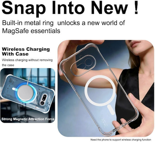 Imak Buffer Rückseite Umschlag Rückseite Silikon Transparent (Nichts Phone (4a))