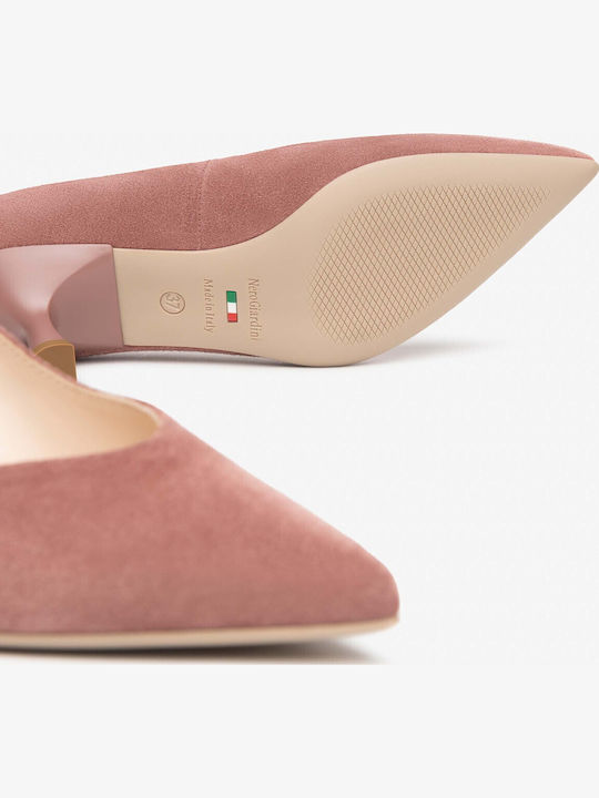 Leather Heels Pink