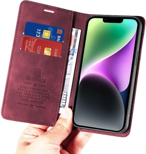 Betopnice 003 Book Burgundy (Oppo Reno15 5G)