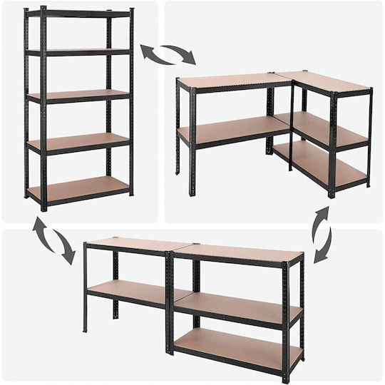 Elenzo Dexion Regal 90x40x180cm mit 5 Regalen