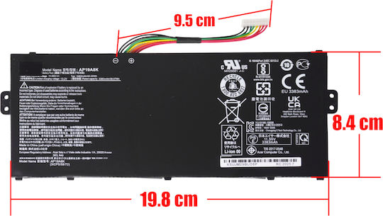 511 Съвместима Батерия за Acer Chromebook / TravelMate Acer Chromebook Spin 511 Cp511-2ht R752tn 511 R752t 311 Cb311-9h Cb311-9ht 11 Cp311-2hn Cp311-1hn Cp311-2h с 3550mAh