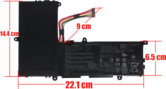 7.6v Съвместима Батерия за Asus VivoBook / EeeBook Asus Vivobook E200ha R209ha E200ha-1a E200ha-1b E200ha-1e E200ha-1g с 4840mAh